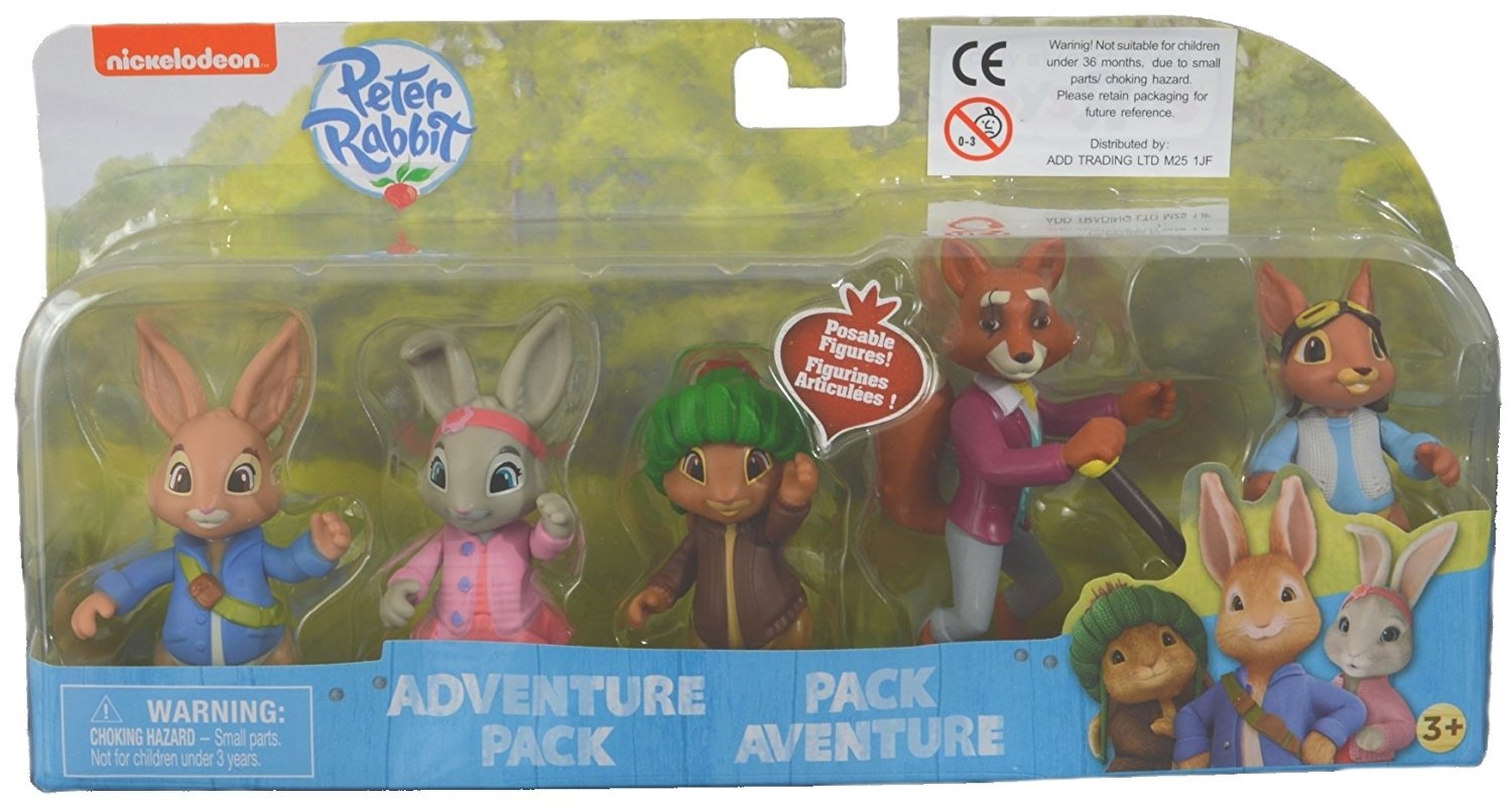 Nickelodeon Peter Rabbit Television Show Poseable Figures Multi-Figure Adve…