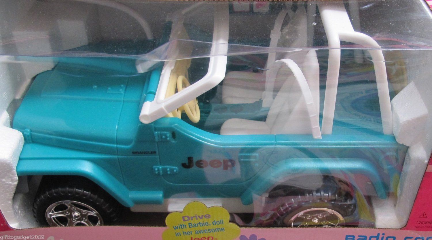 Barbie Car Radio Control Jeep Wrangler Vehicle Working Lights Vintage Year  2000 – Gift To Gadget