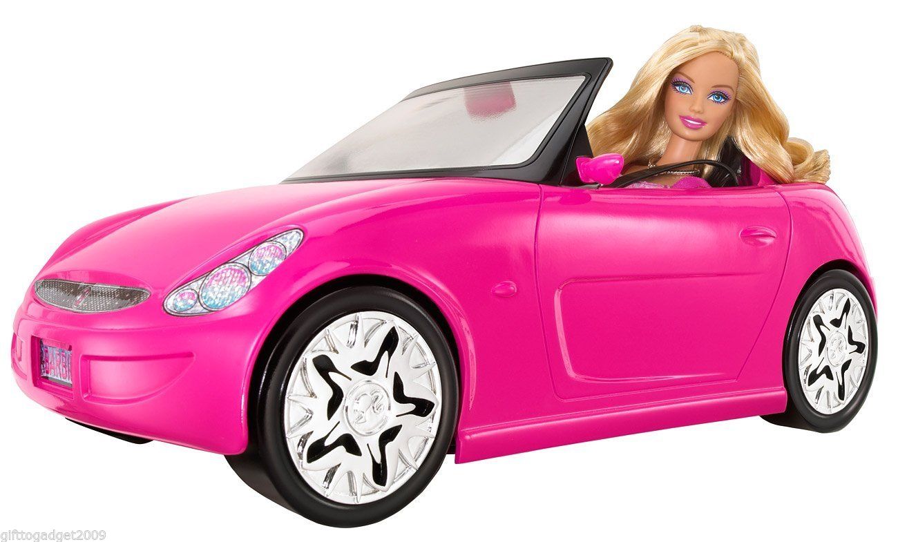 Barbie Glam Auto Convertible Car with Barbie Doll 2010 New Sealed 400611806421